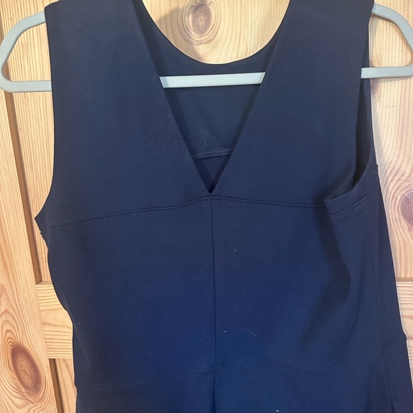 Lands' End‎ Blue Sheath Midi Dress Halter Sleeveless Size 12 - Picture 6 of 7